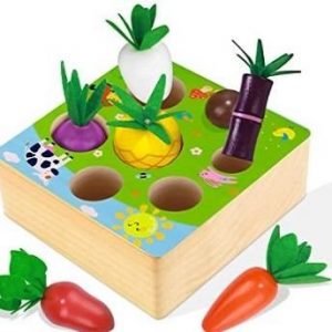 Juguete de madera educativo de verduras Toyssa